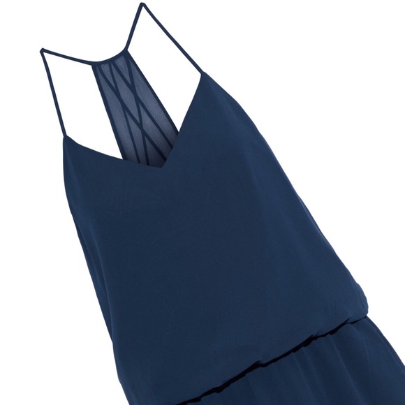 new Haute Hippie ♥︎ Chiffon Mini Dress ♥︎ Indigo - Picture 6 of 8